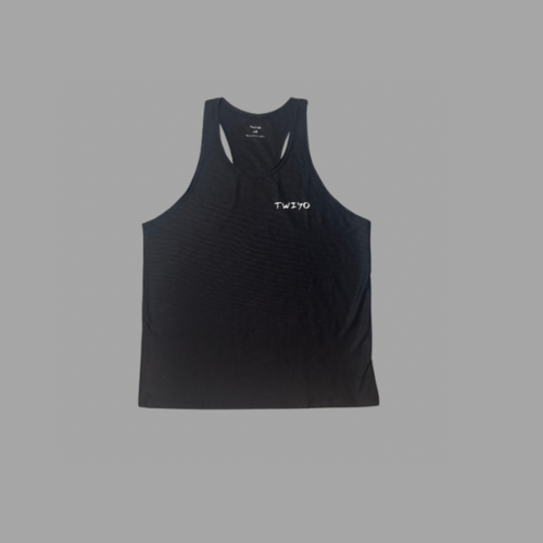 Performance Running Singlet Black